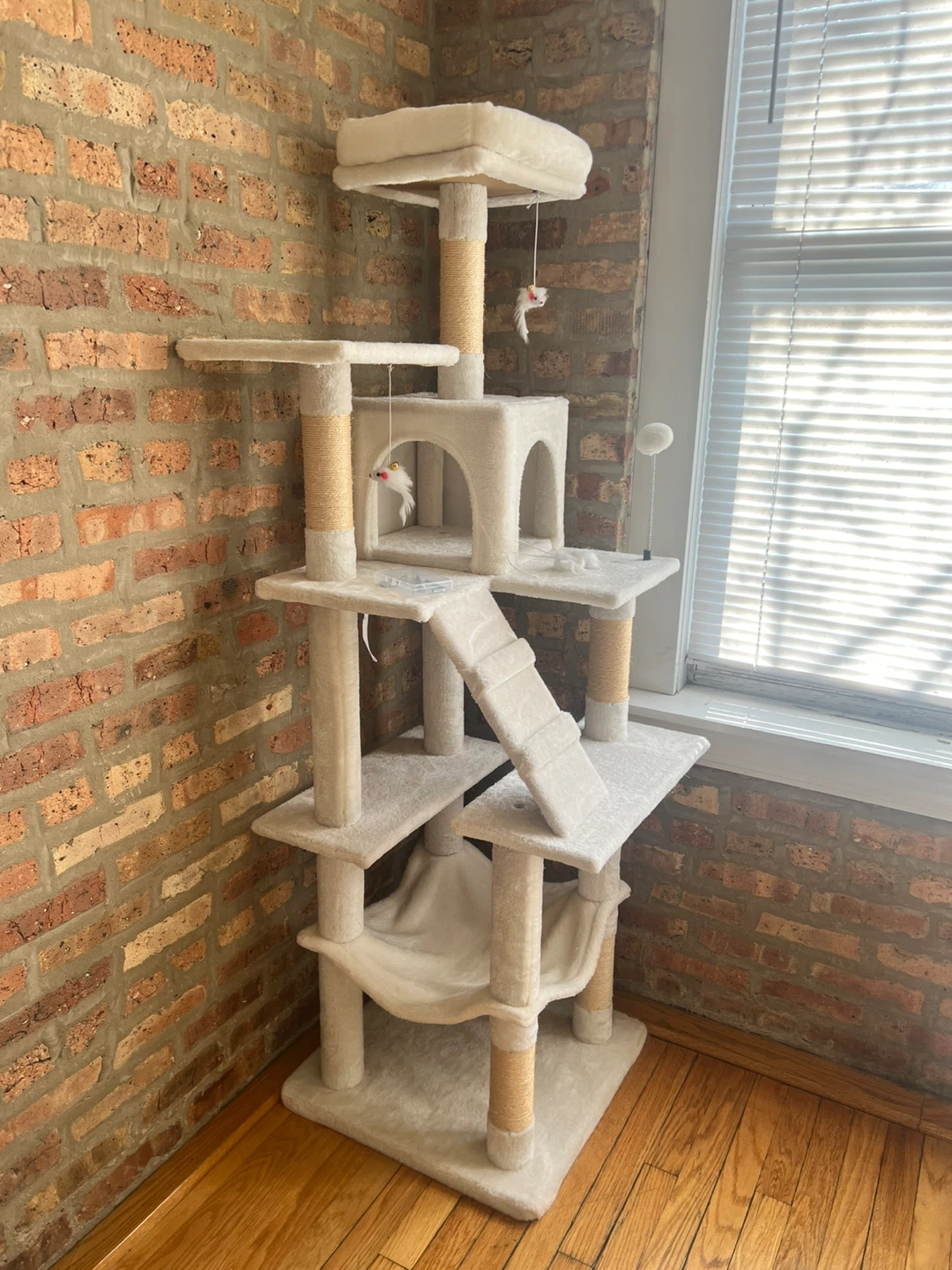 Multi-Level Cat Tree Condo with Hammock and Scratching Posts