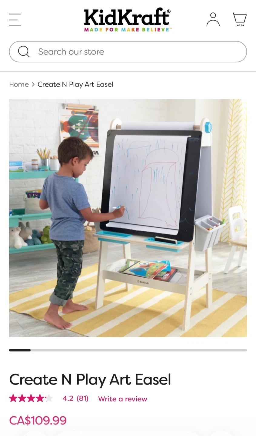 KidKraft Create N Play Art Easel