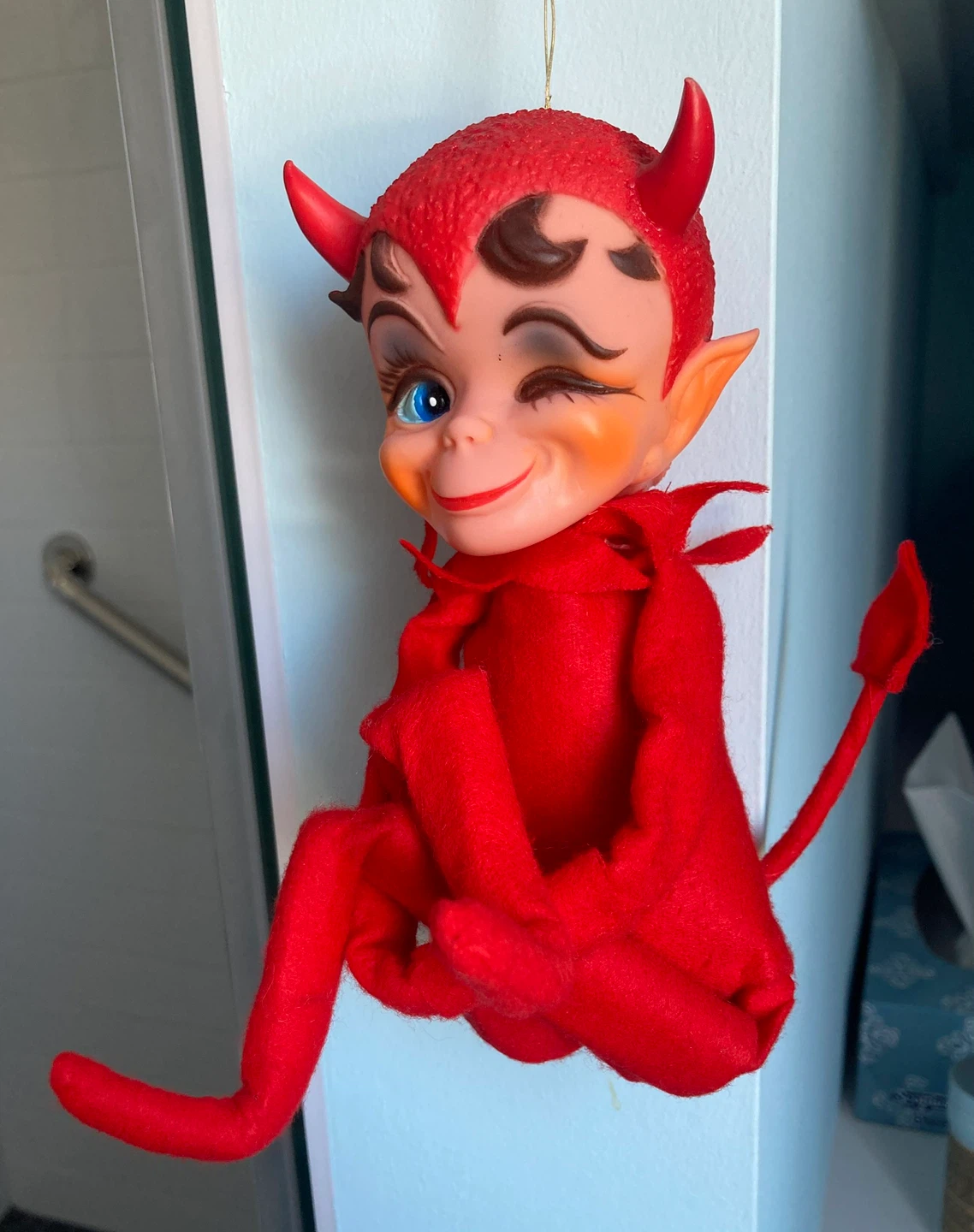 Vintage 1967 Kamar Devil Pixie Doll-Like New