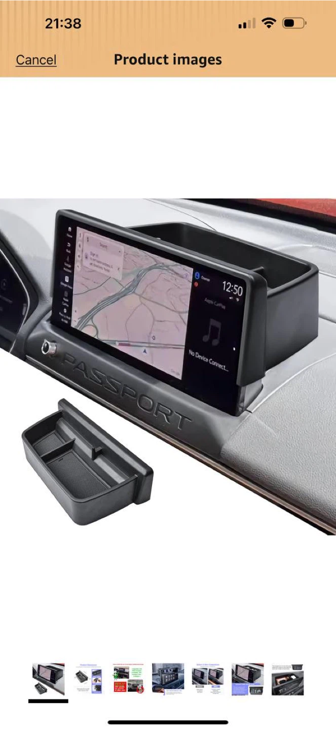 RUNROAD Dashboard Storage Organizer Tray for Honda