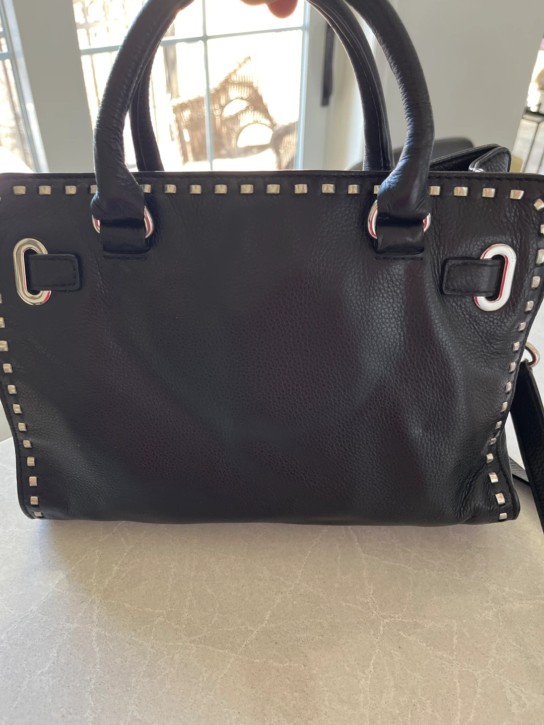 Michael Kors Black Leather studded Satchel Bag❤️ - photo 3