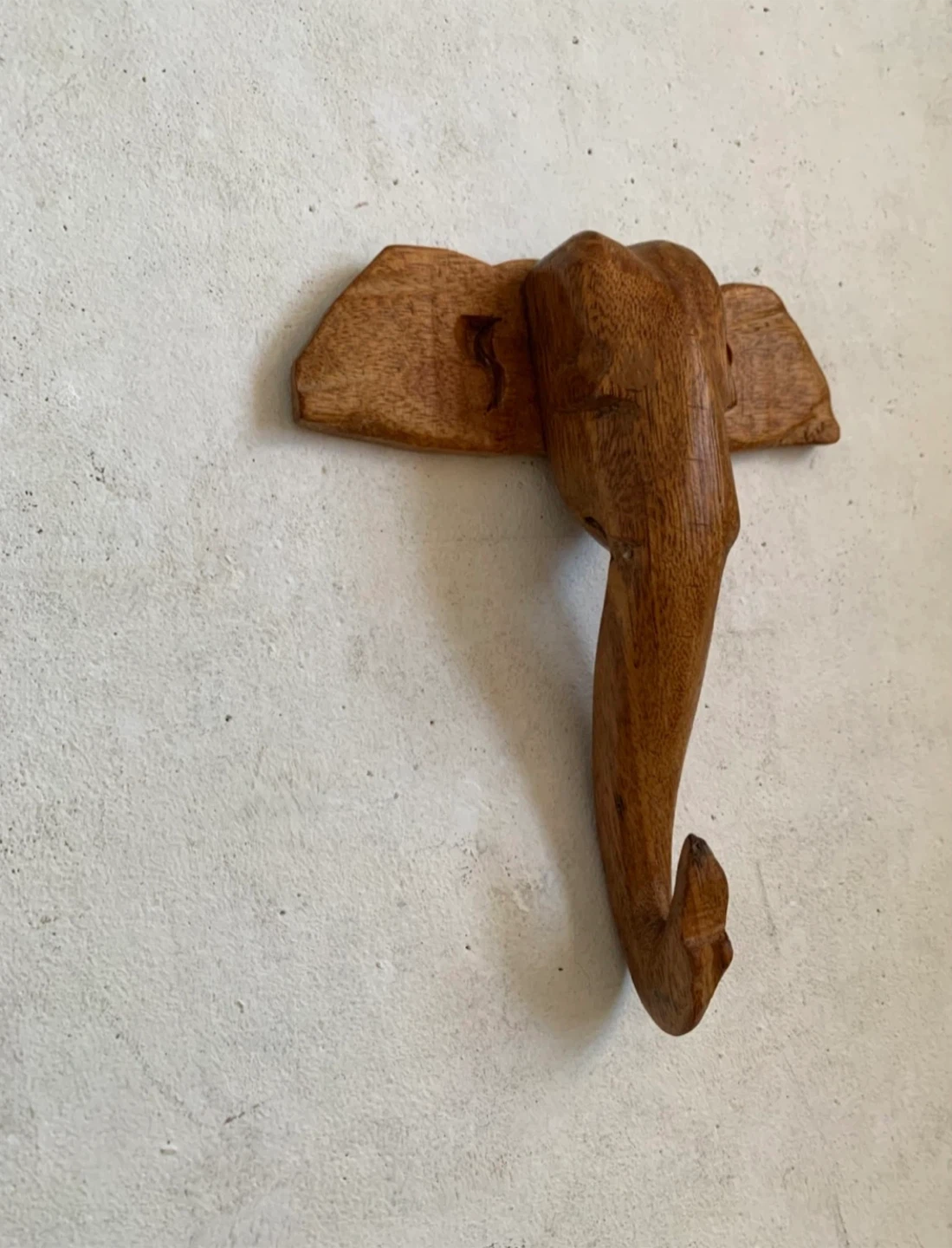 Hook Wooden Elephant Head