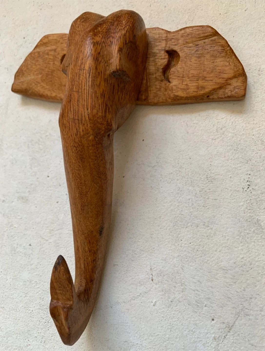 Hook Wooden Elephant Head - photo 2