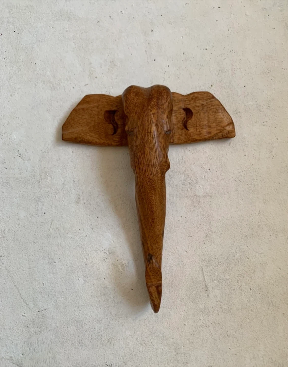 Hook Wooden Elephant Head - photo 3