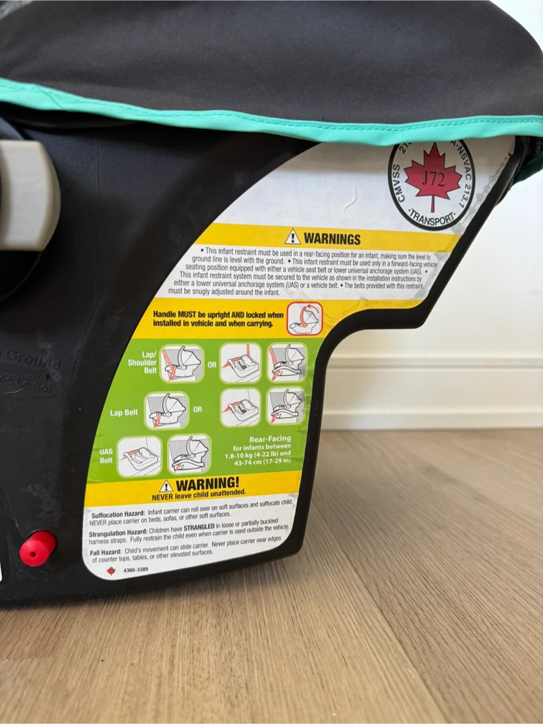 Car Seat and Base - photo 4
