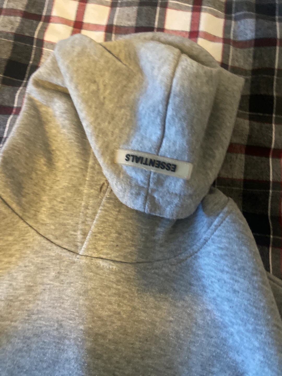 1:1 Essentials Fear of God Grey Hoodie - photo 2
