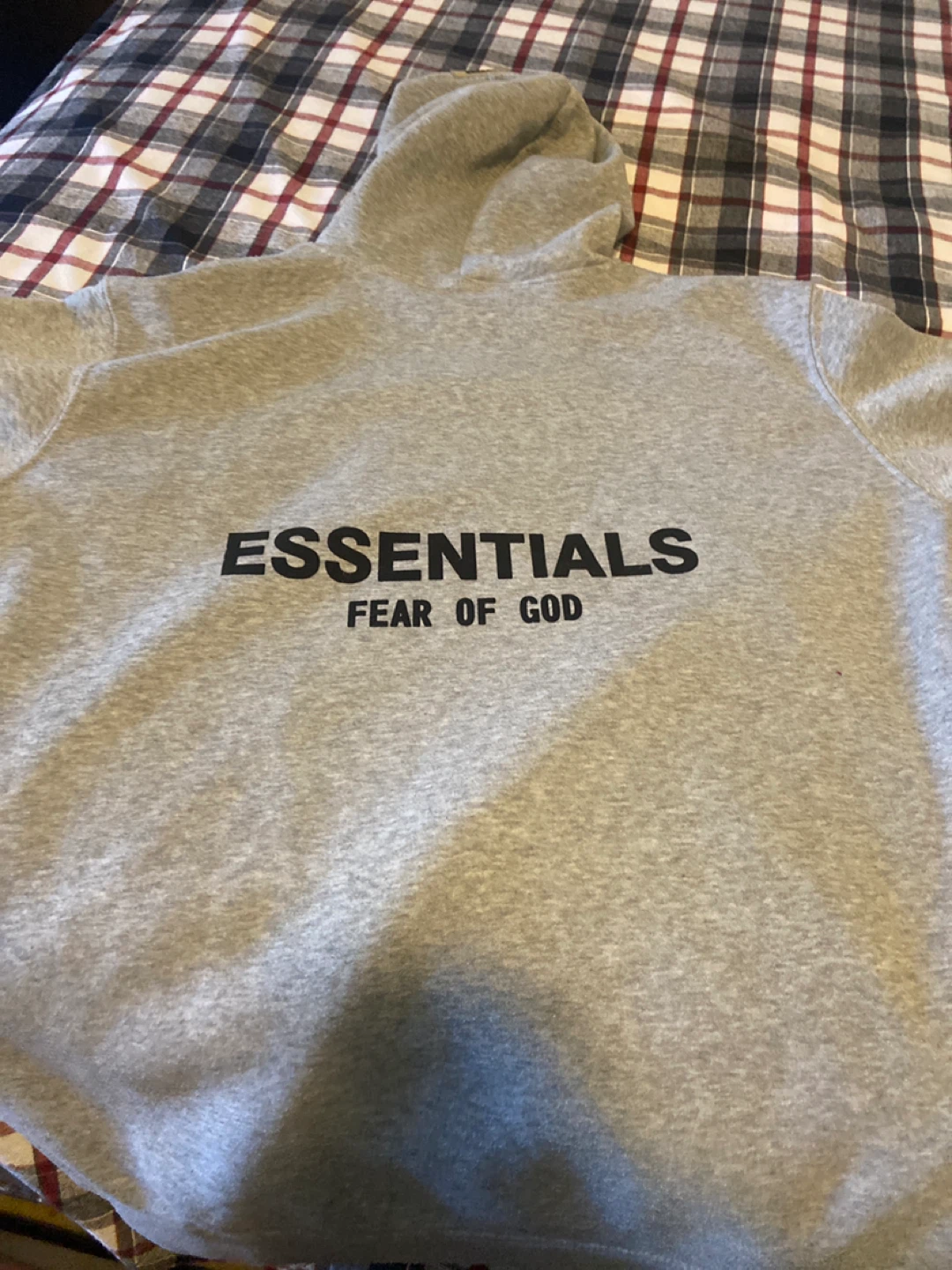 1:1 Essentials Fear of God Grey Hoodie - photo 3