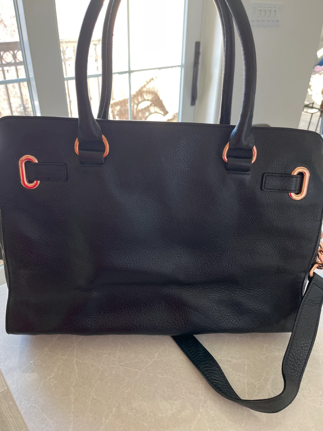 Michael Kors Black Leather Tote Bag❤️ - photo 3