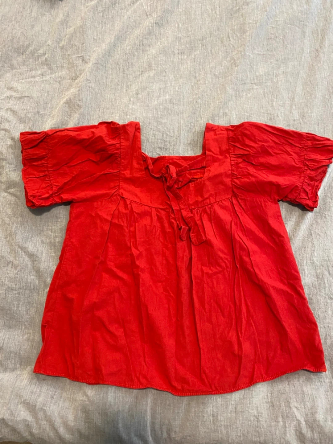 Red Blouse with Bow - photo 2