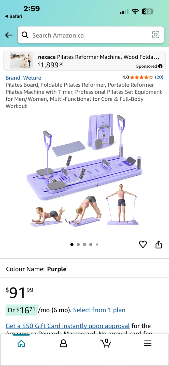 Pink multifunctional training board workout