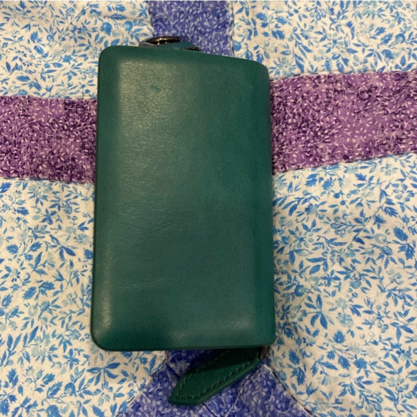 VISOUL Teal Leather Key Holder Pouch 🧡 - photo 5