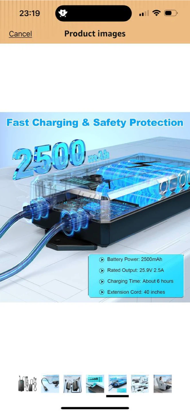 Ponkor 2500mAh Recliner Battery Pack for Power Sofa / Lift Chair - photo 5