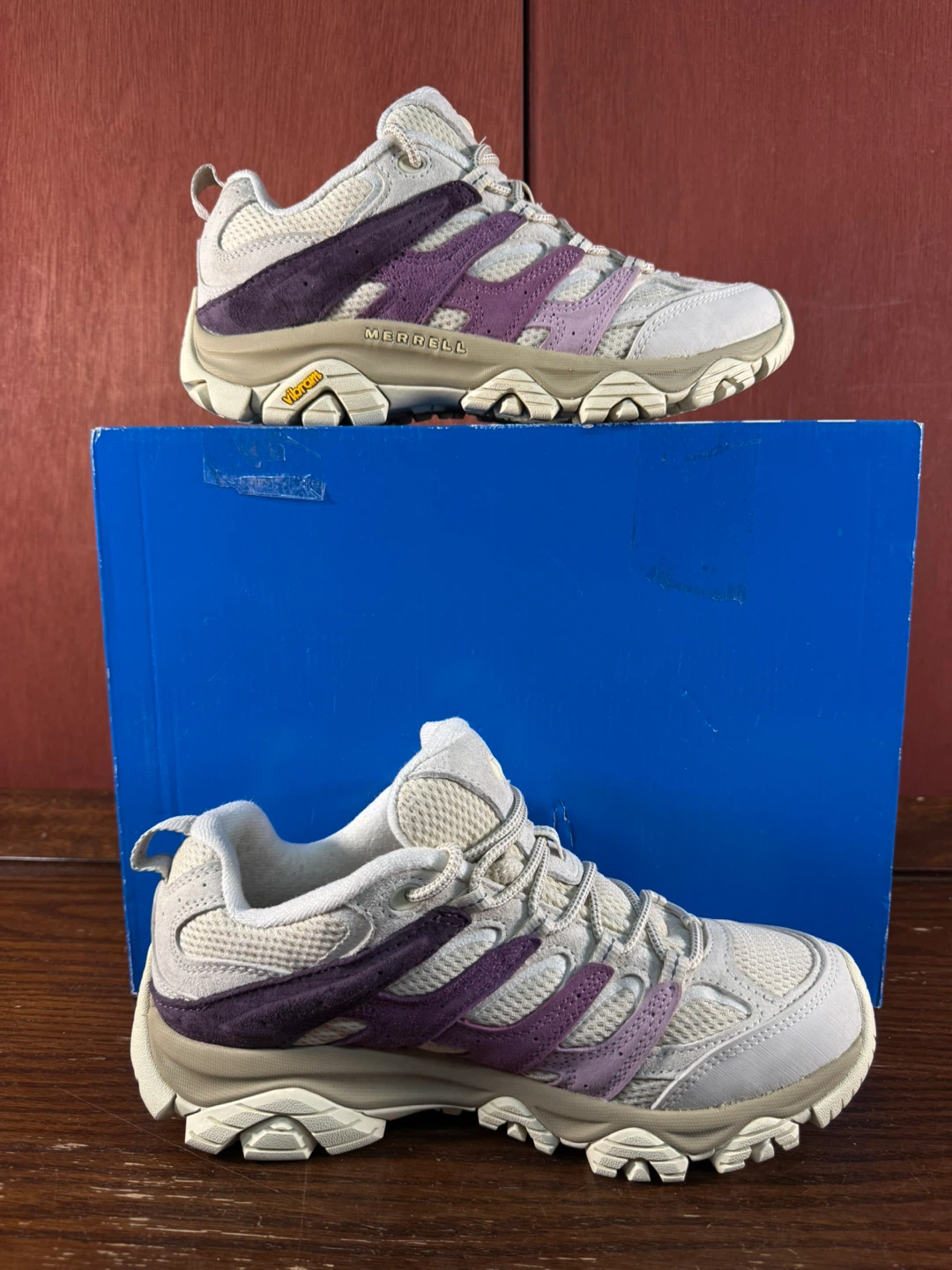 Merrell Women's Moab 3 Hiking Shoes Parchment Plum Size US 8 - photo 2