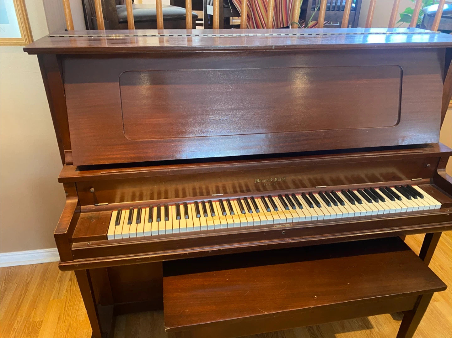 Free Mason & Risch Upright Piano