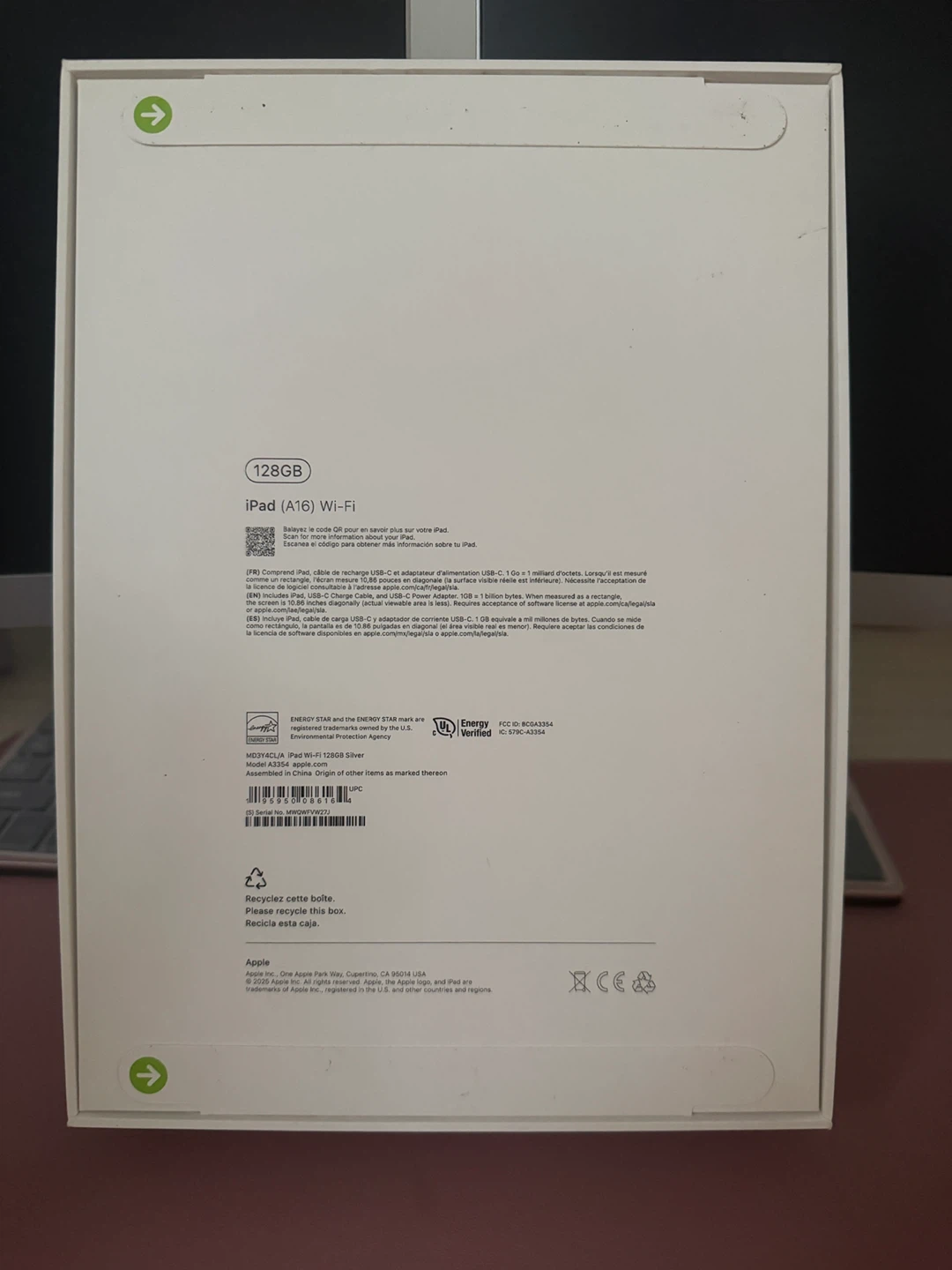 Apple iPad (A16) Wi-Fi 128GB Silver