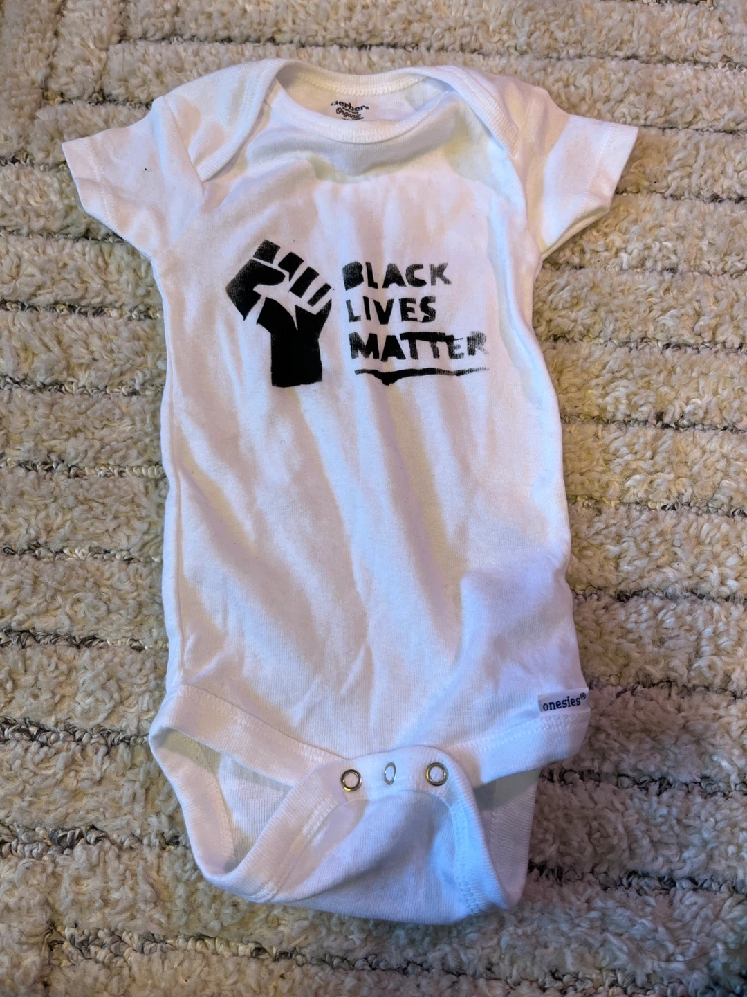 3-6 M "Black Lives Matter" Onesies Baby Bodysuit