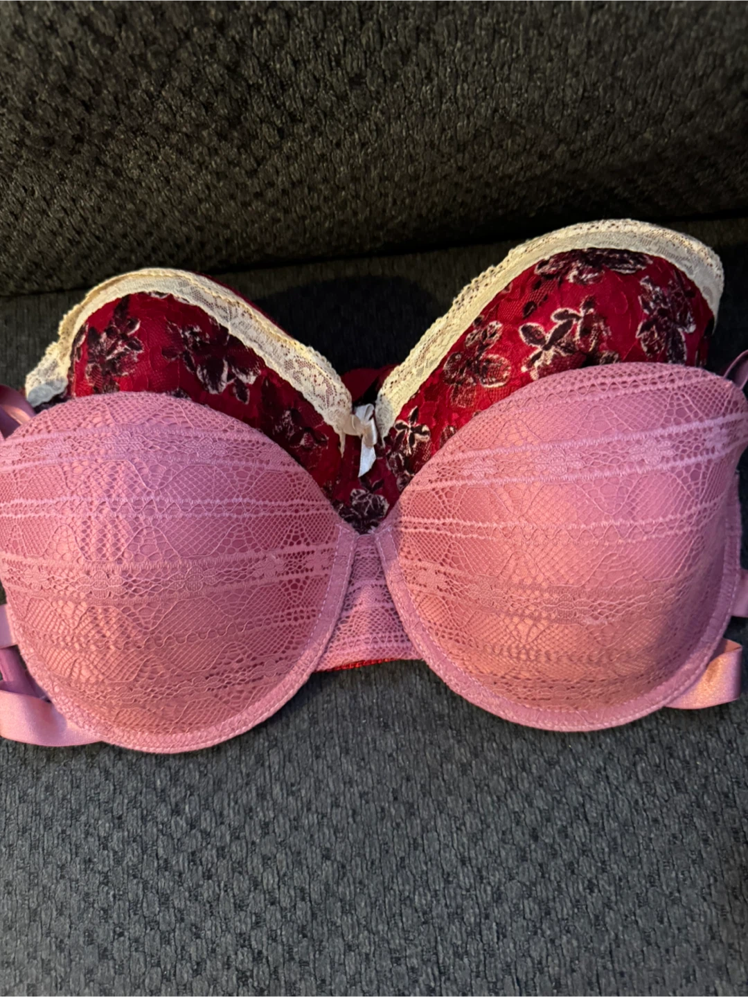 Pink Lace Bra 42C
