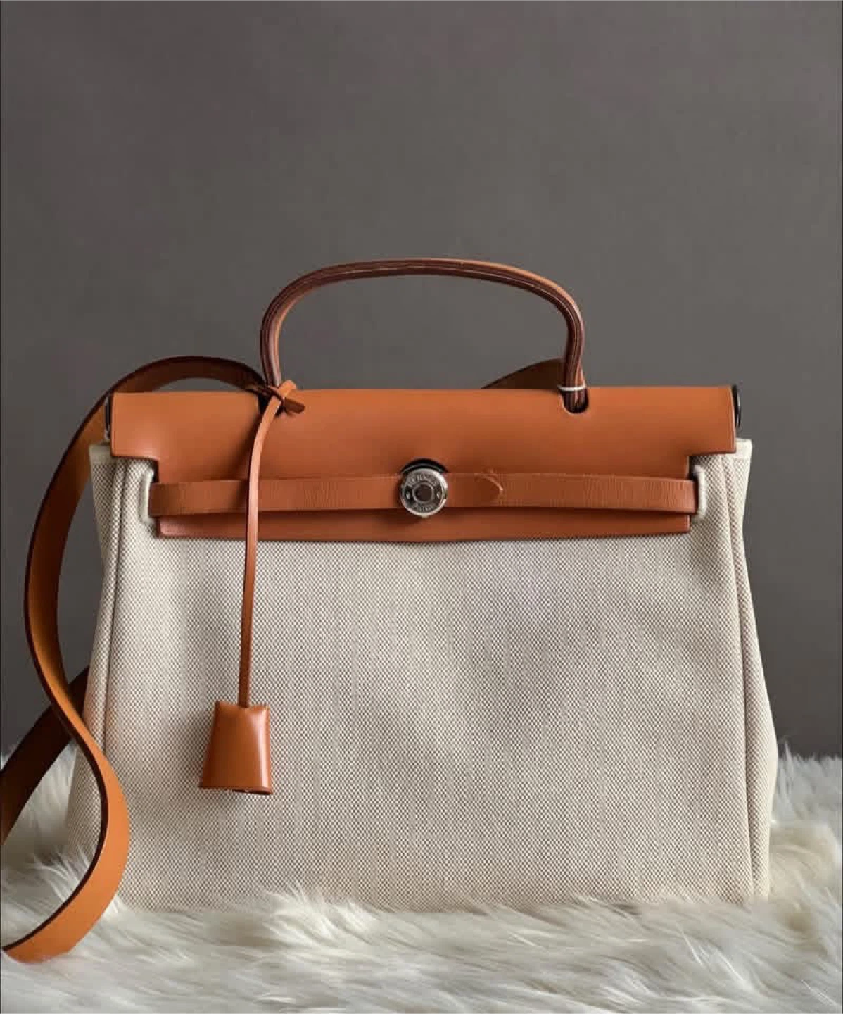 🎀 PRE-LOVED 🎀 Hermes Vintage Herbag 31 2-in-1 Bag - photo 2