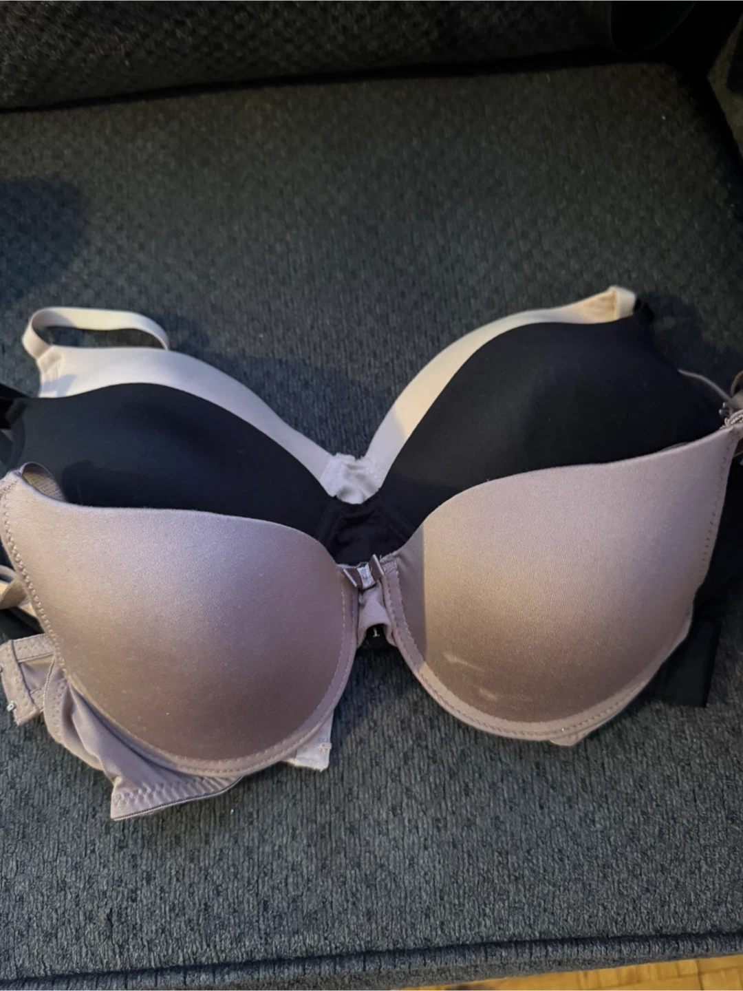 3 Pack Bras - Black, Nude, Taupe