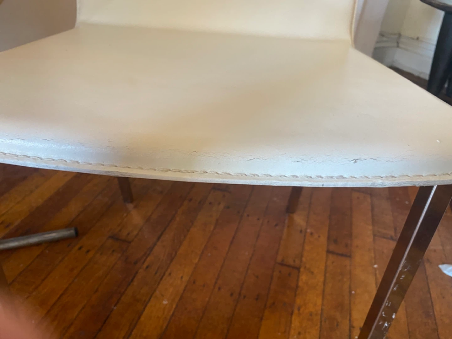 CB2 white dining chairs (x 2) - photo 5