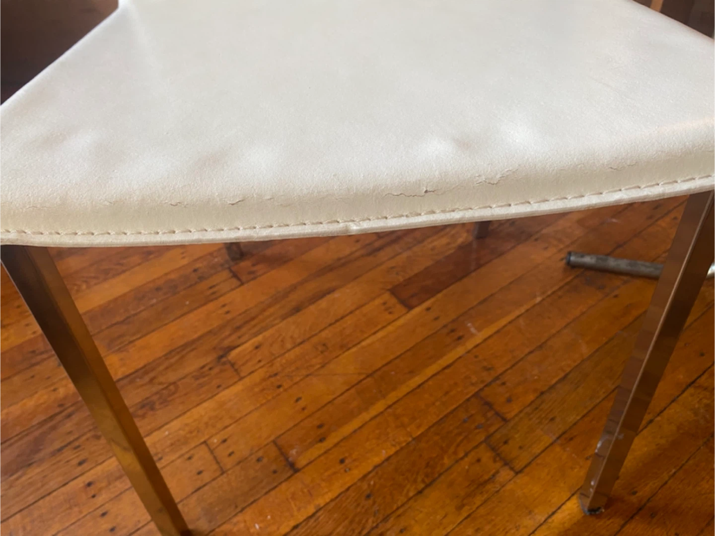 CB2 white dining chairs (x 2) - photo 4