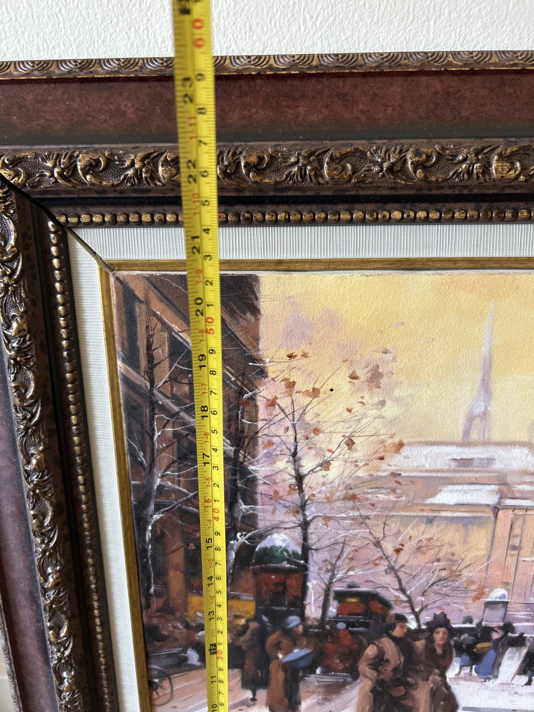 Framed paris Scene oil Painting - photo 4