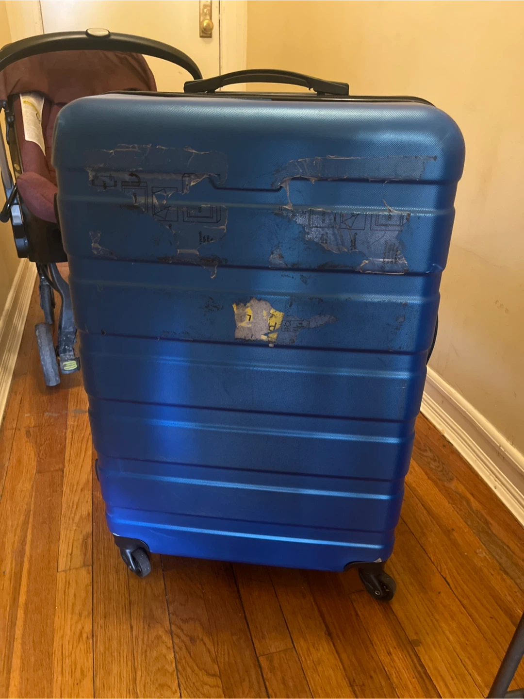 Blue Hardside Spinner Suitcase