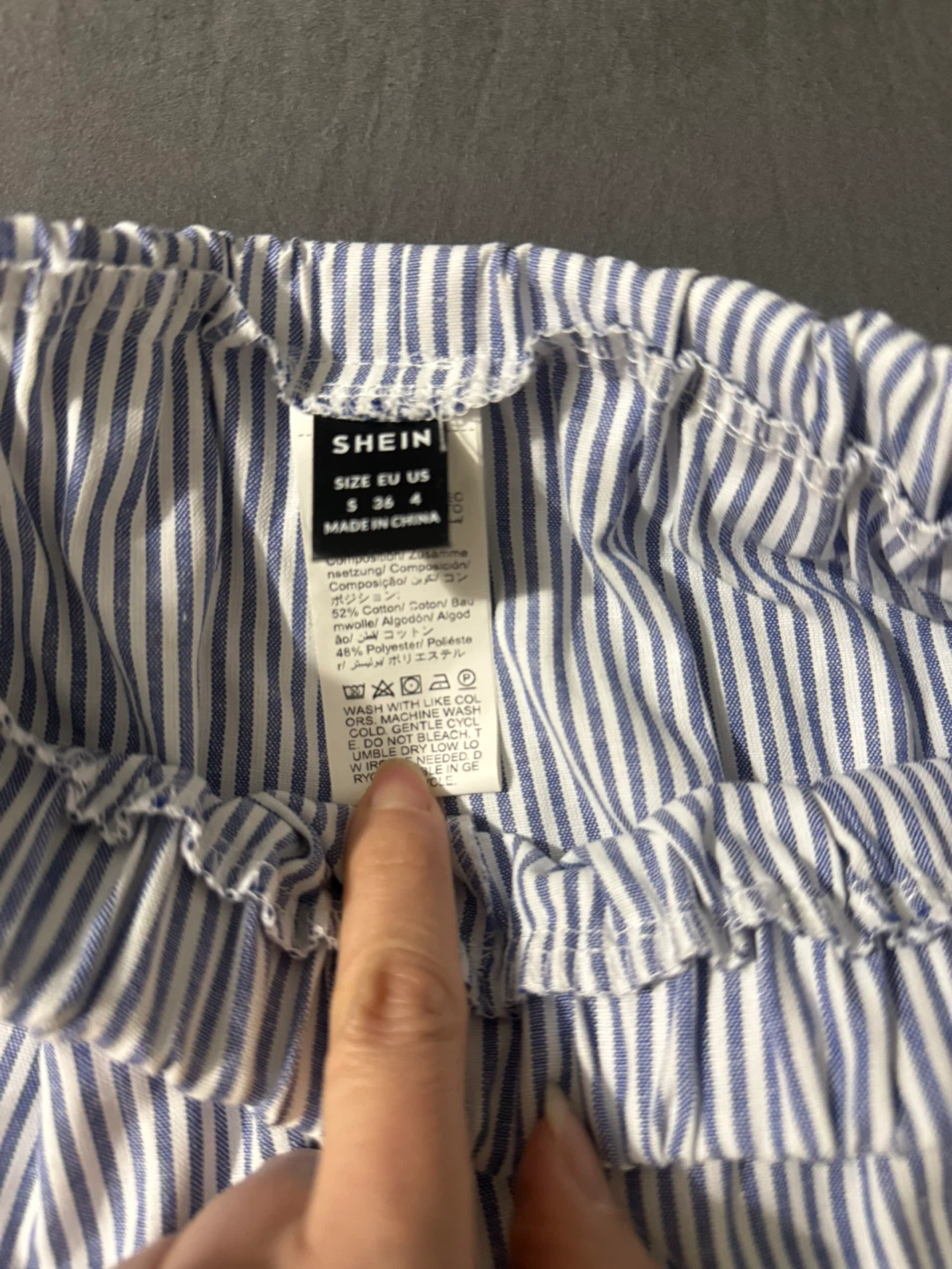SHEIN Striped Cotton Shorts Size S - photo 3