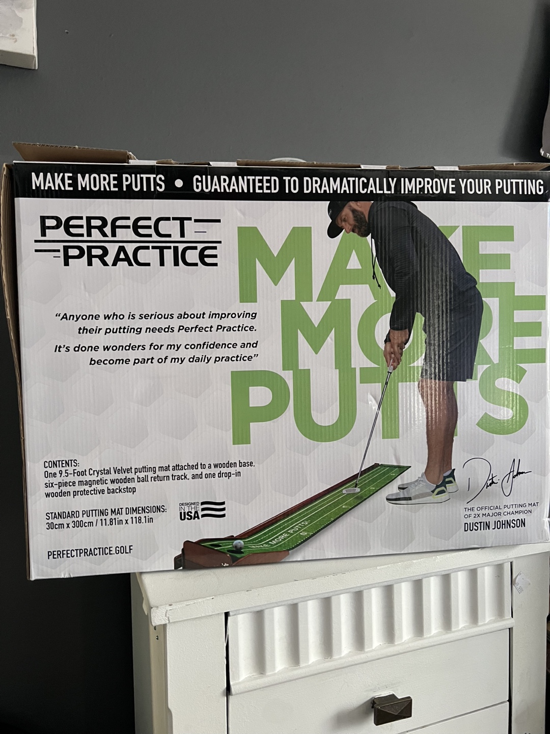Practice Standard Edition Perfect Putting Mat - 9 ft 6 in - photo 2