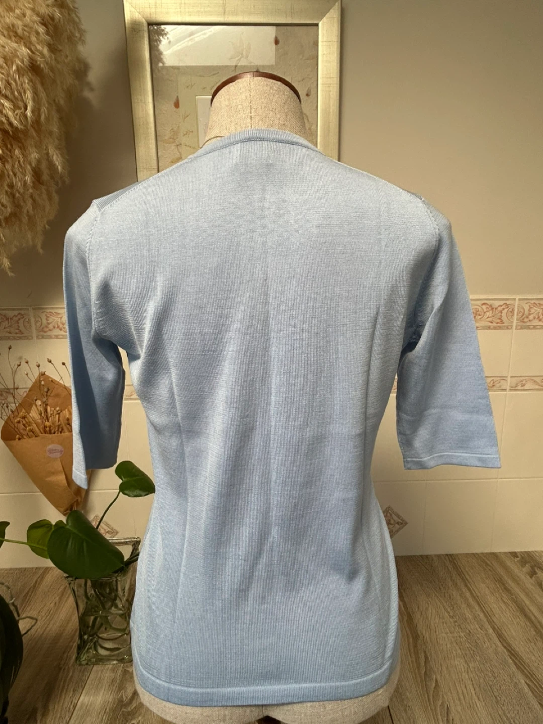 Light Blue Sequin Cardigan - photo 2