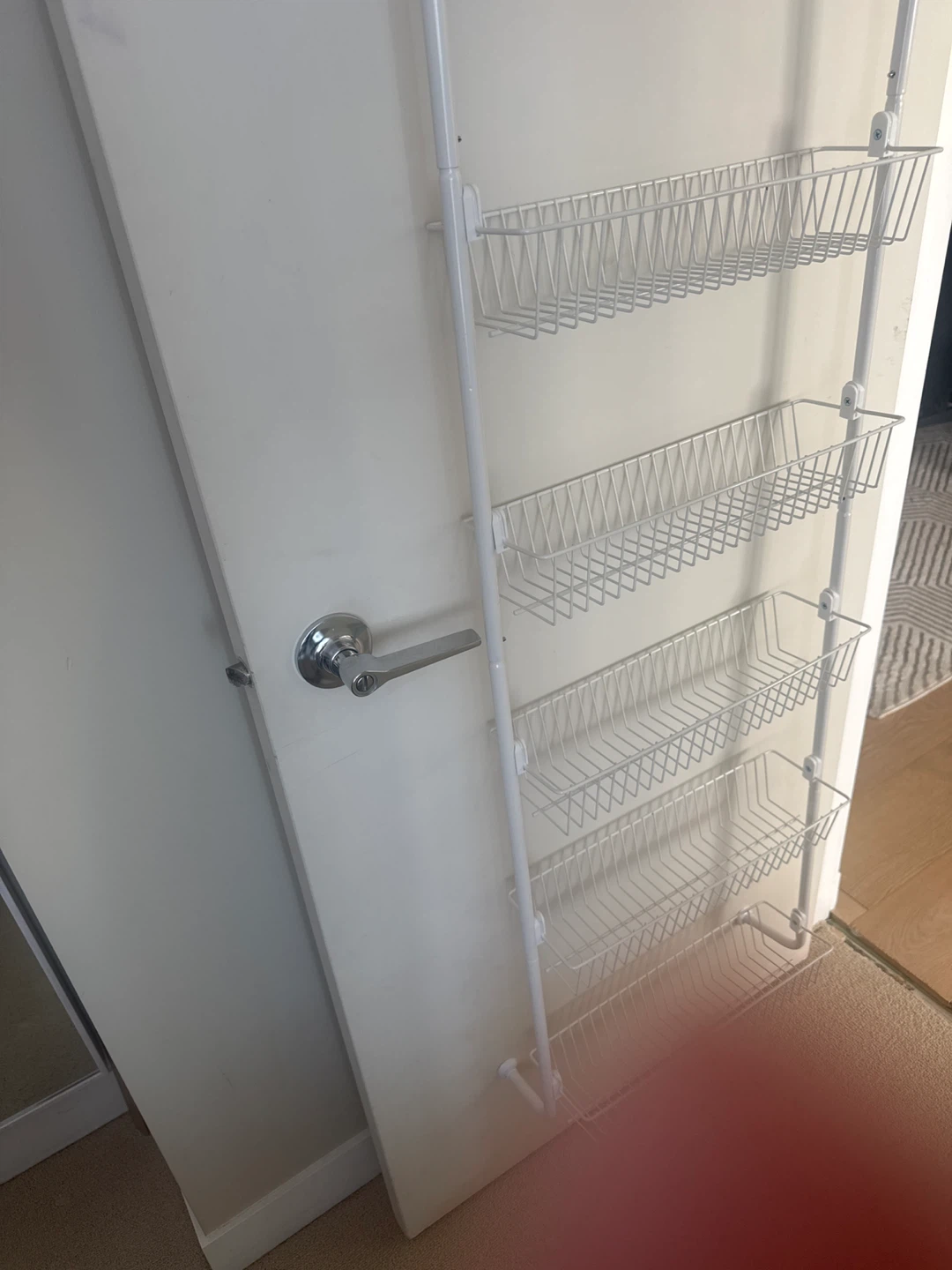 🧡White 8-Tier Over-the-Door Wire Basket Storage Organizer - photo 2