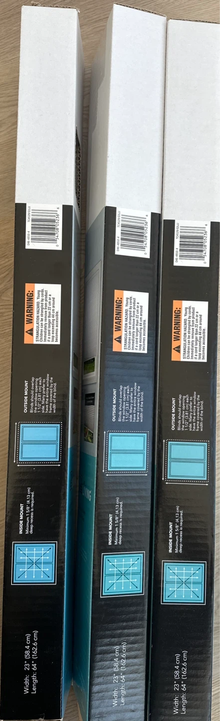 Set of 3 Linen Living Light Filtering Cellular Shades