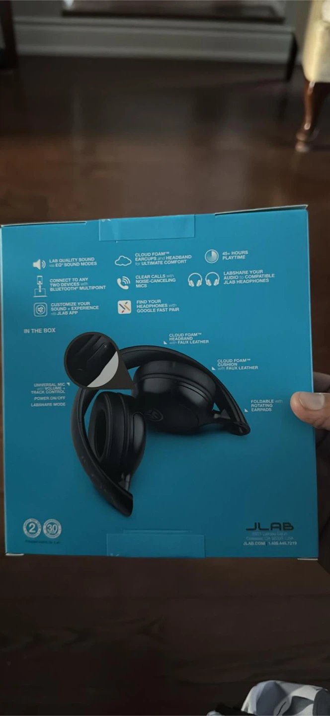 JLab Studio 2 Wireless On-Ear Headphones - Black - photo 2