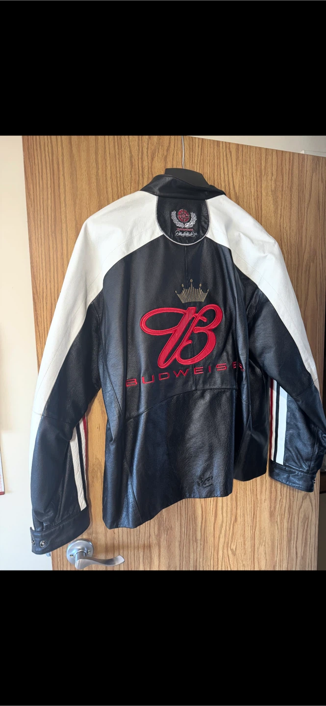 Budweiser Racing Leather Jacket - photo 2