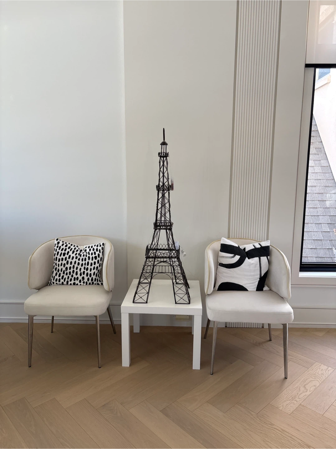 White Accent Chairs - Set of 2