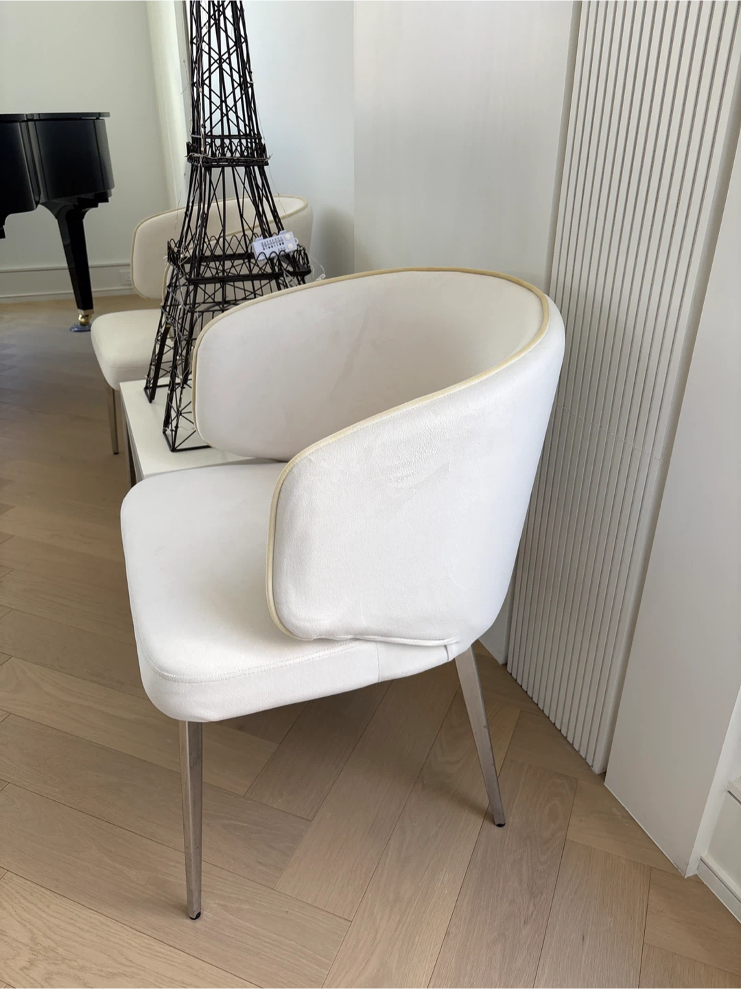 White Accent Chairs - Set of 2 - photo 3