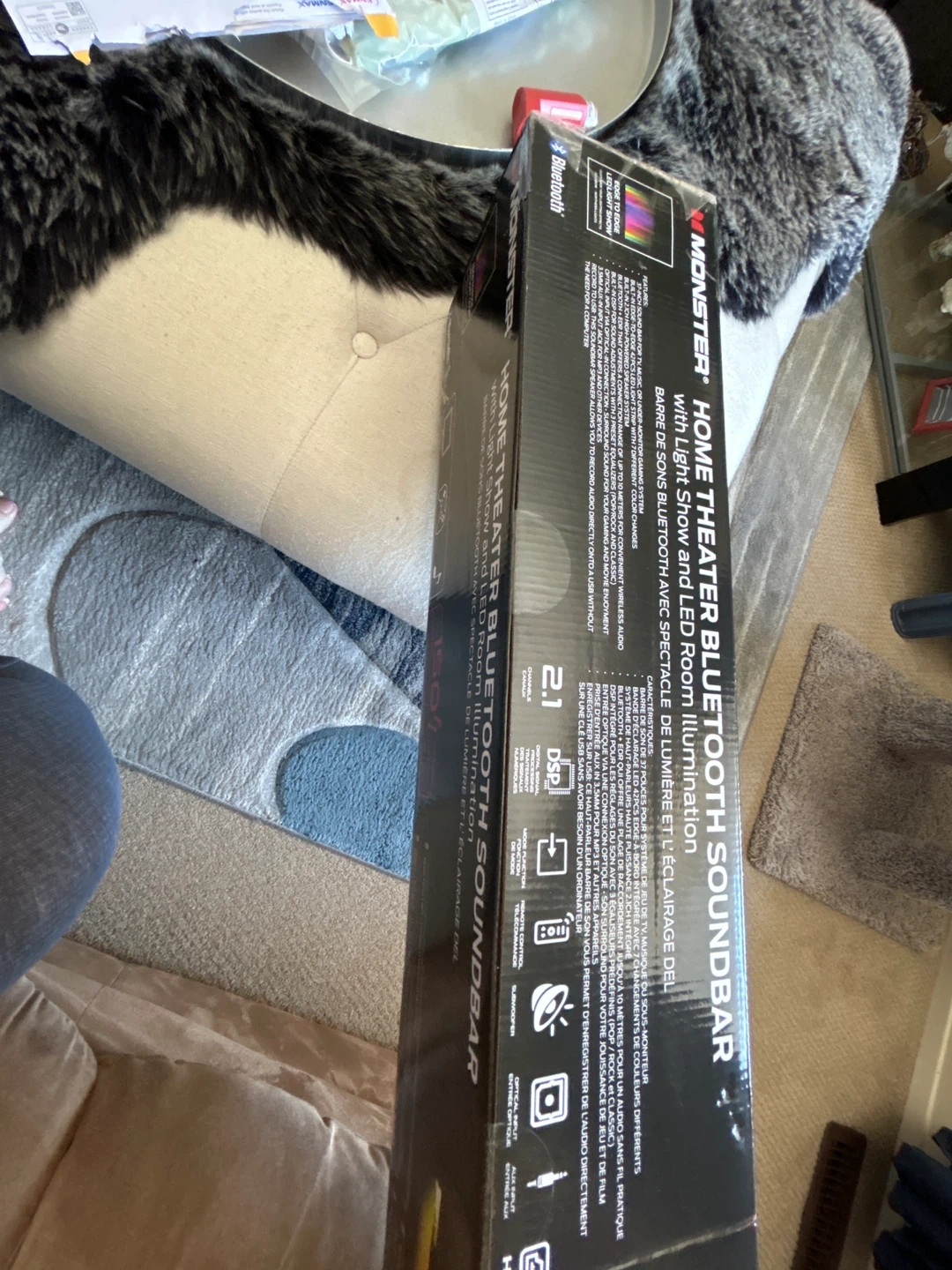 Monster Home Theater Bluetooth Soundbar with Light Show