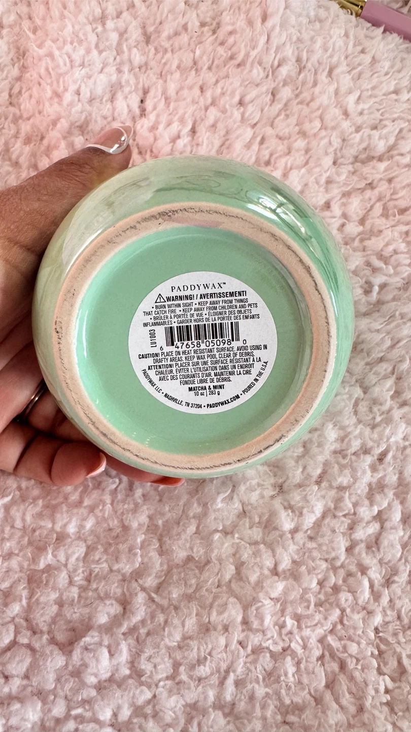 Paddywax Matcha & Mint Scented Candle 🧡 - photo 3