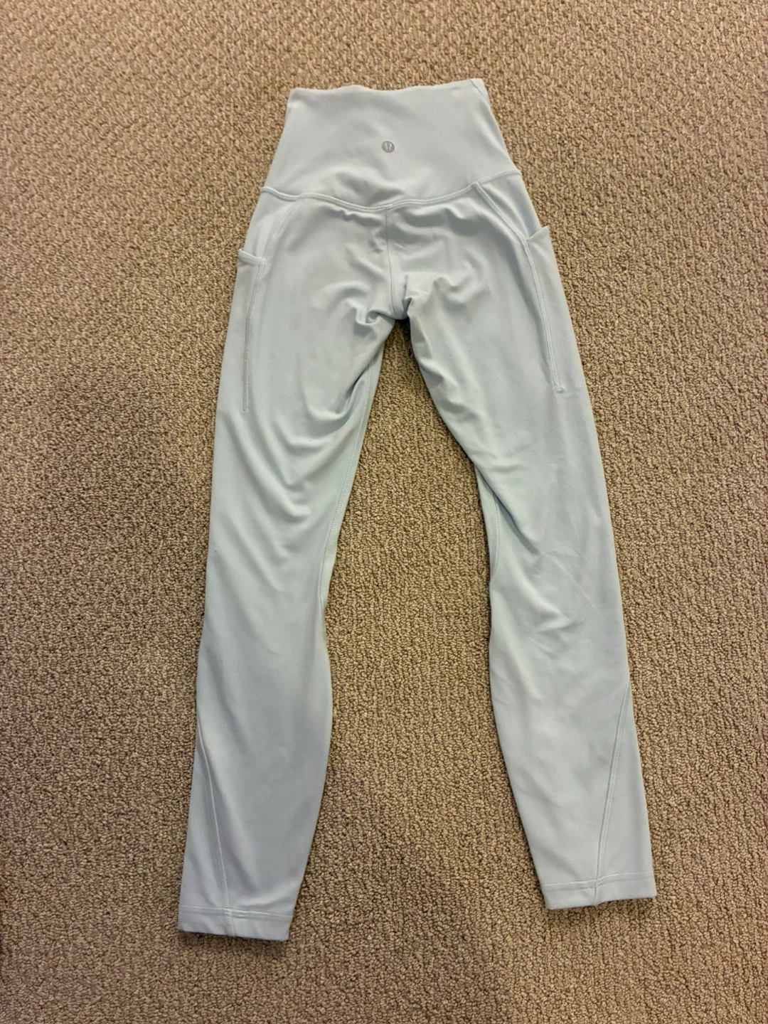 Lululemon Light Blue Leggings Size 0 with Pockets