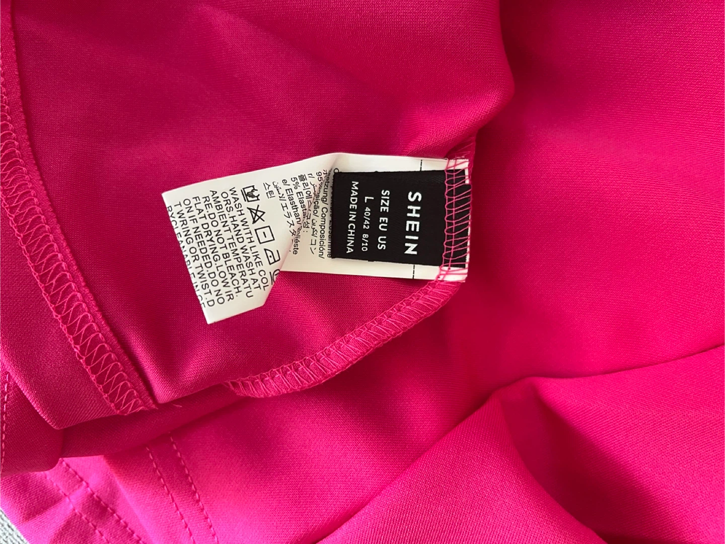 SHEIN Pink One-Shoulder Ruffle Peplum Top - photo 3