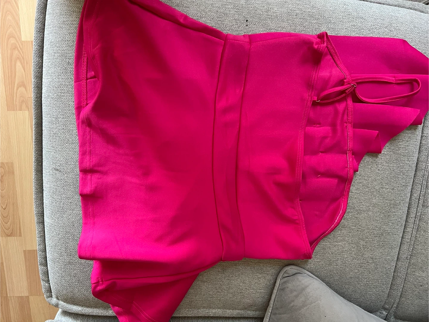 SHEIN Pink One-Shoulder Ruffle Peplum Top - photo 2