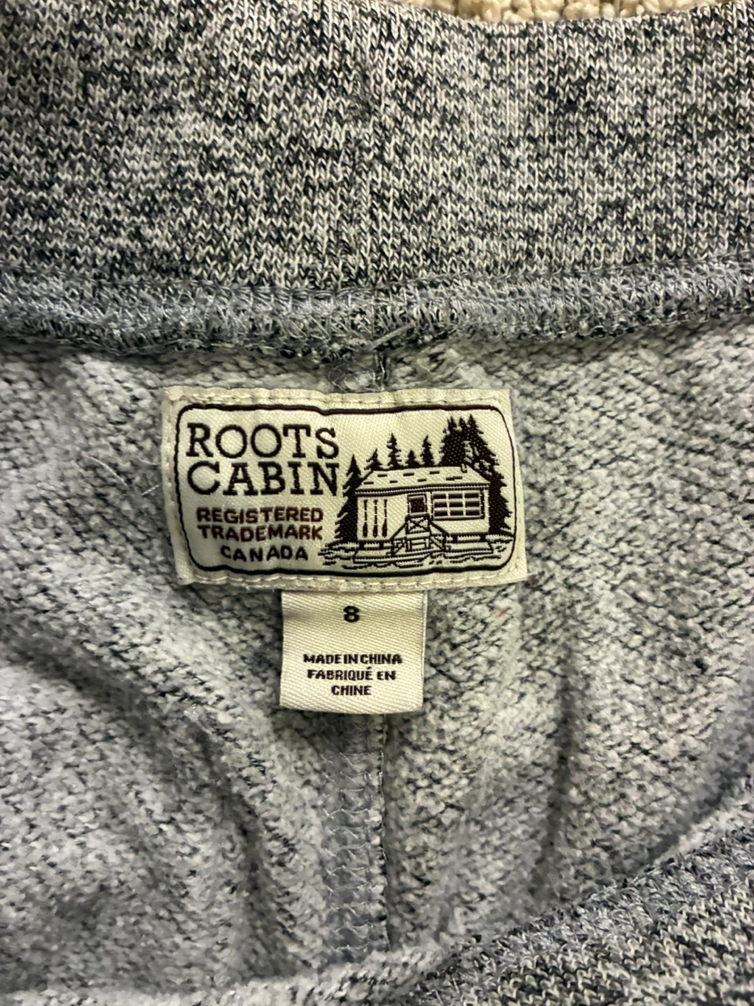 Roots Cabin Grey Joggers Kids Size 8 year old - photo 3