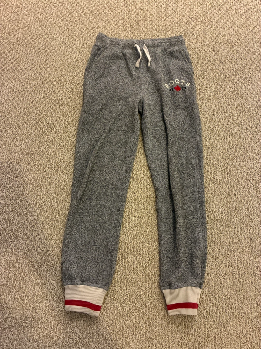 Roots Cabin Grey Joggers Kids Size 8 year old