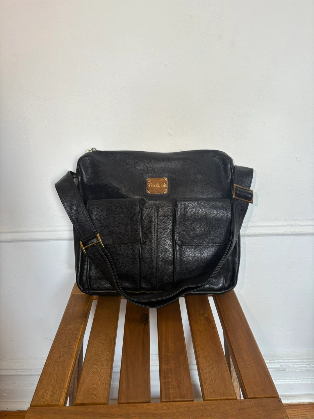 Black Leather Crossbody Bag - photo 3