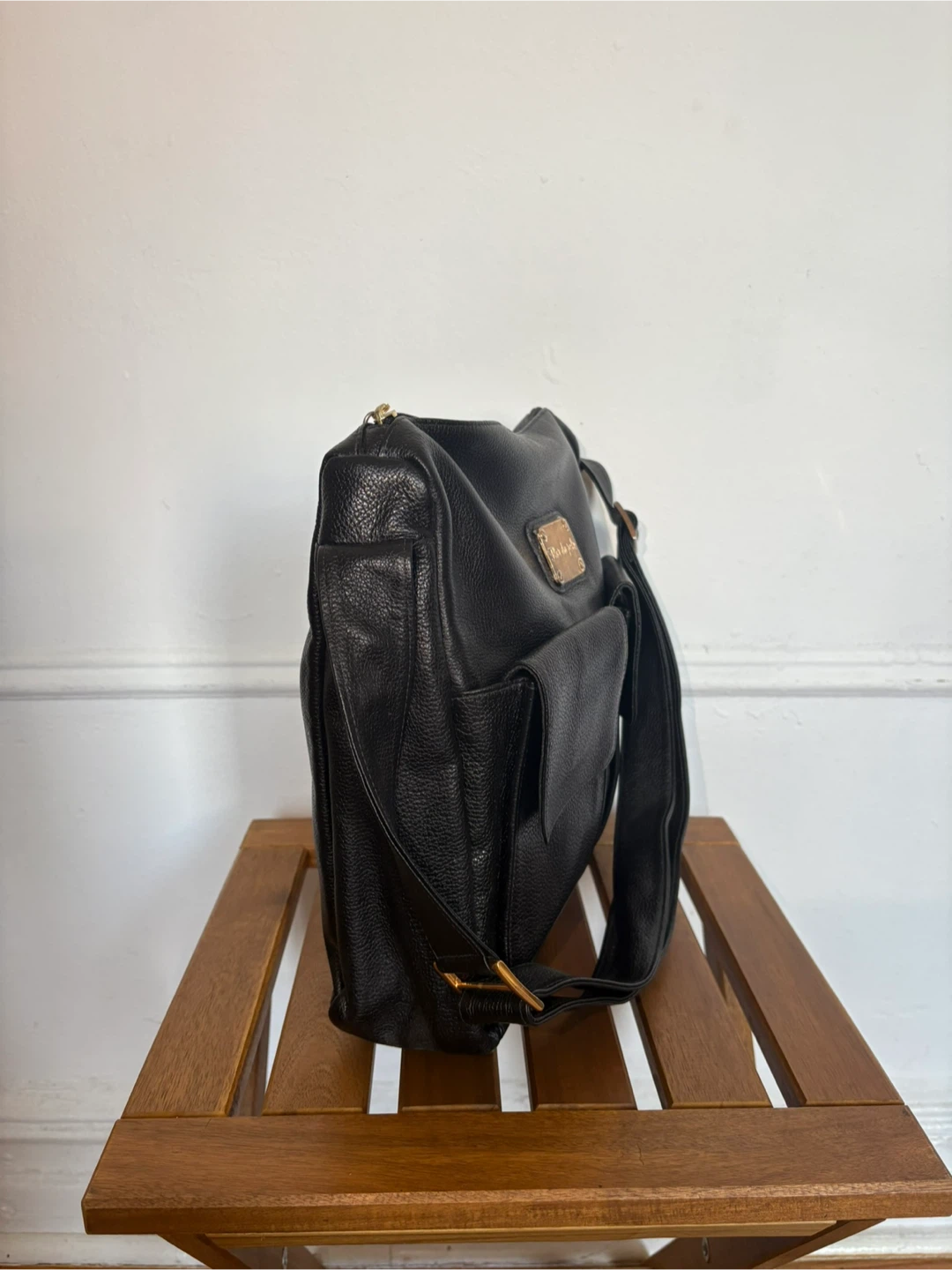 Black Leather Crossbody Bag - photo 4