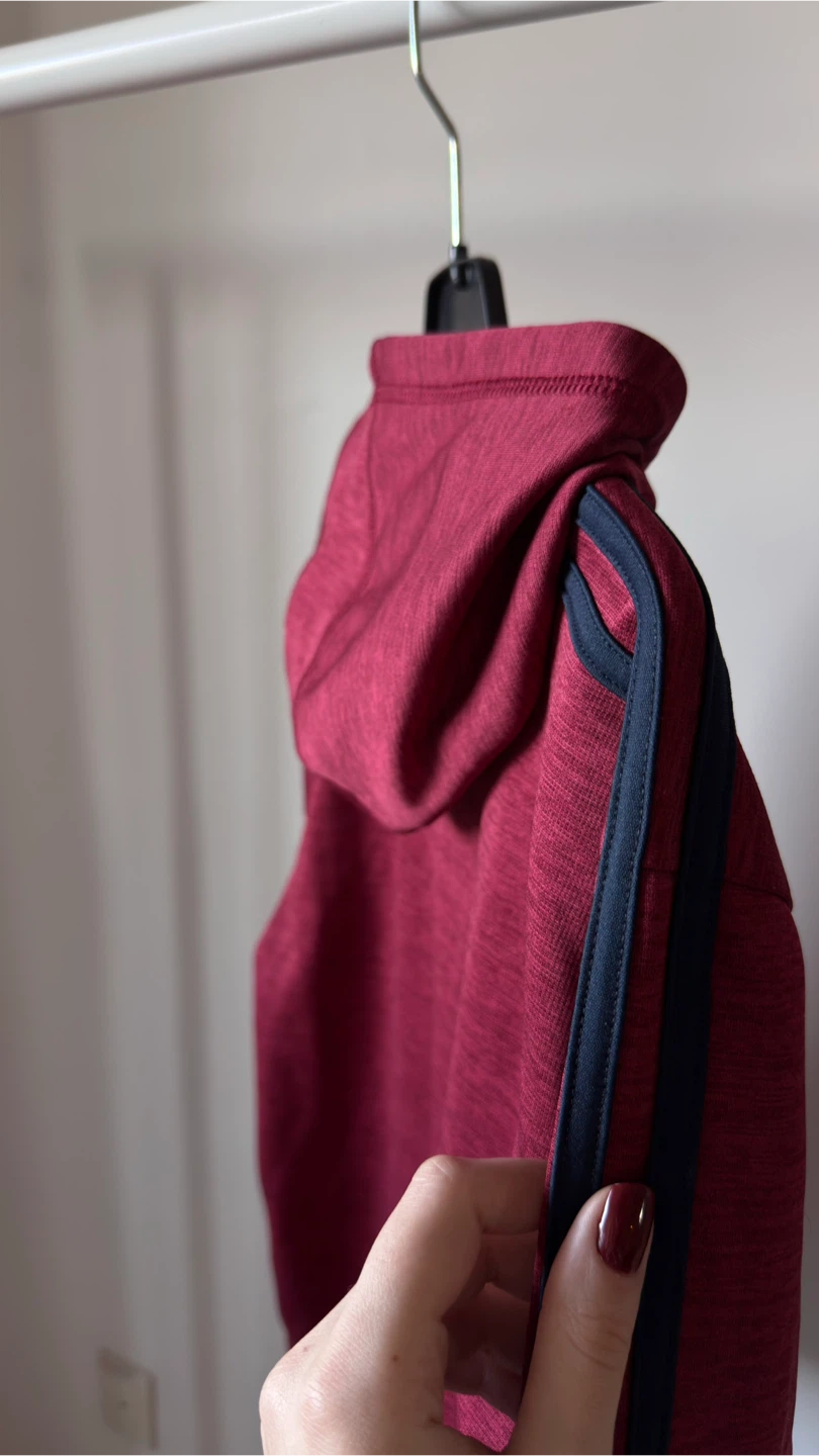 Adidas Hoodie Burgundy - photo 4