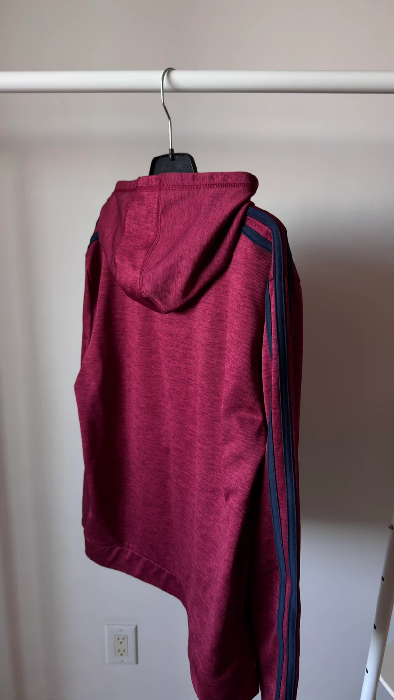 Adidas Hoodie Burgundy - photo 3