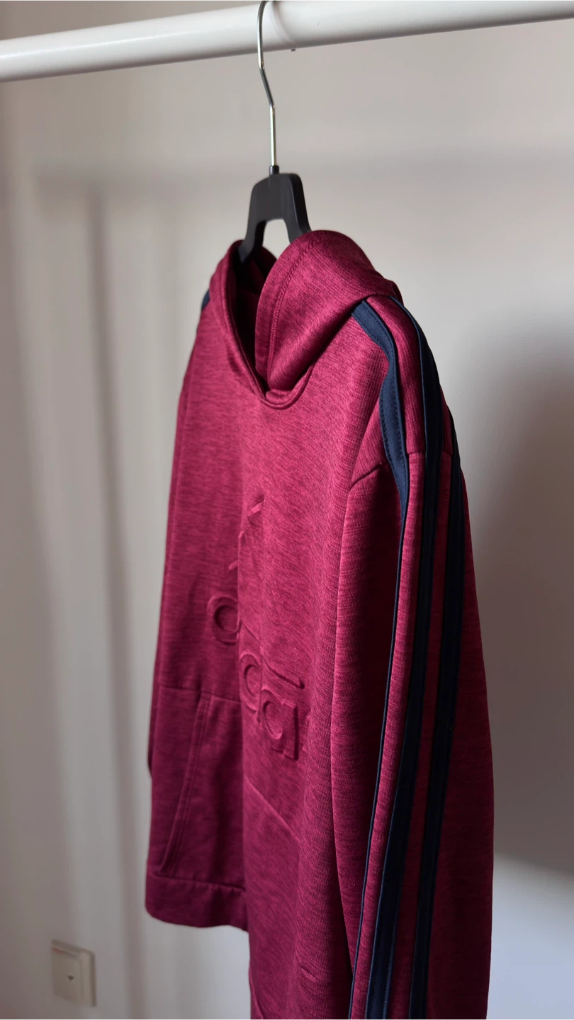 Adidas Hoodie Burgundy - photo 2
