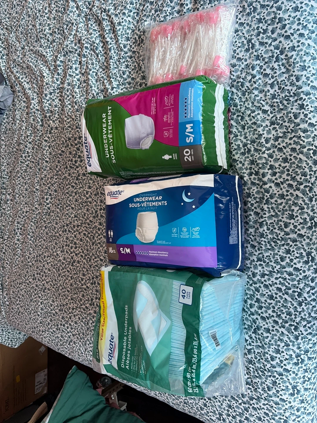 Equate Underwear and Underpads (S/M)