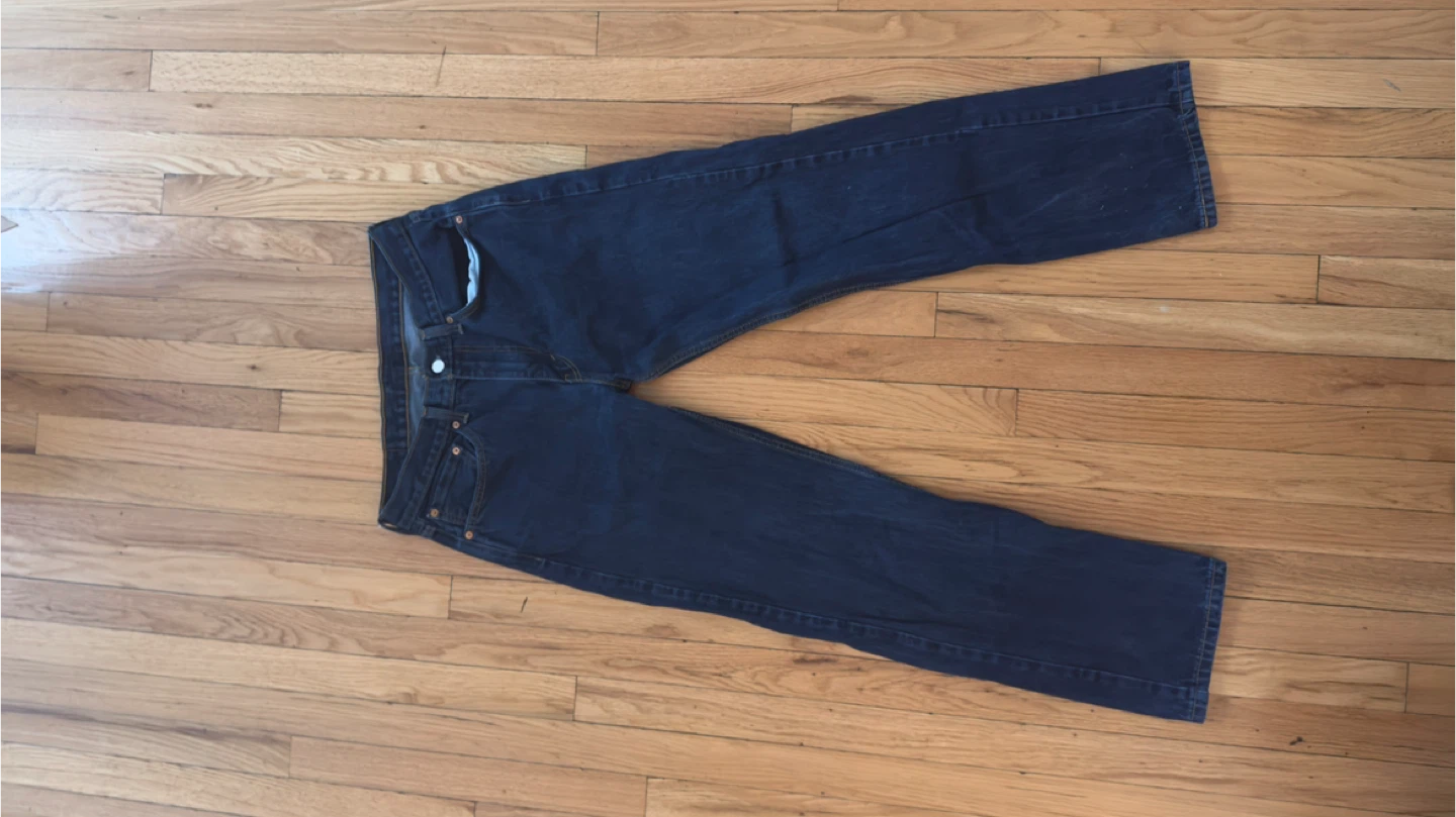 Levi's Dark Wash Straight Leg Jeans - photo 2